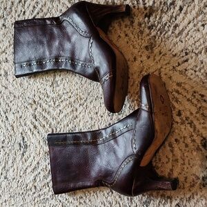 Calleen Cordero Heeled Leather Boots Size 8